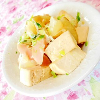 ❤馬鈴薯と魚肉ソーセージと豆腐の甘旨煮❤